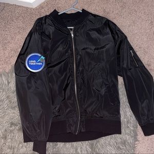 Black Bomber Jacket